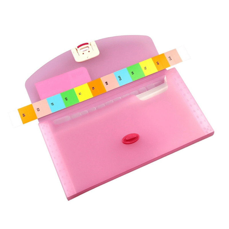 BİGPOİNTBigpoint Çıtçıtlı 13 Cepli Zarf Yatay Dosya Körüklü Pembe284863