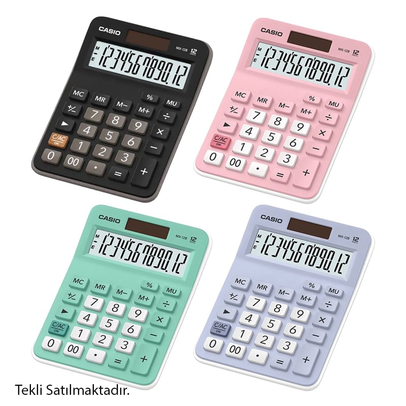 Casio Casio MX-12B 12 Hane Masa Üstü Hesap Makinesi Çeşitleri4549526613791