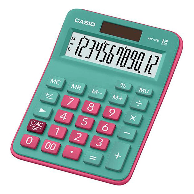 CASIOCASİO MX-12B-GNRD-W-C HESAP MAKİNESİ4549526615375
