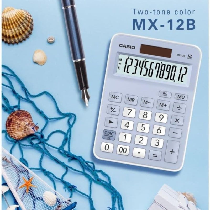 CASIOCASIO MX-12B-LB MAVİ HESAP MAK.4549526613784