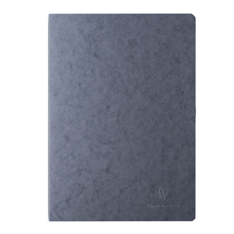 ESMOCLAIREFONTAINE CD26/733065 21*29,7 cm A-4 ÇİZGİLİ SOLDAN KIRMIZI ÇİZGİLİ DEFTER - GRİ KAPAK341116