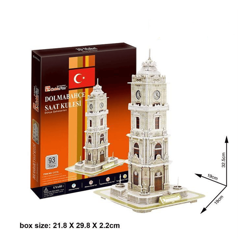 Cubic FunCubic Fun C171H Puzzle 3D Dolmabahçe Saat KulesiYıldırım