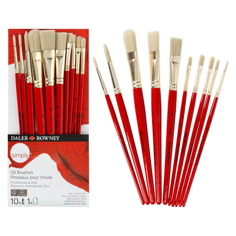 SİMPLYDAL 216640110 SIMPLY OIL SH 10 BRUSH SET5011386137964