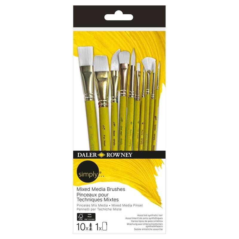 SİMPLYDAL SIMPLY 216610110 MIXED MEDIA SH 10 BRUSH SET5011386137995