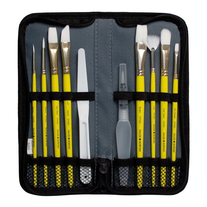 SİMPLYDAL SIMPLY 216656010 MIXED MEDIA SH 10 BRUSH ZIP CASE5011386137988