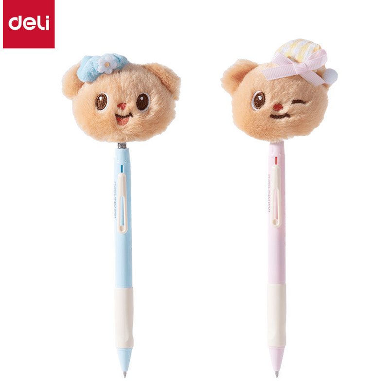 DELİDELİ BUTTER BEAR OYNAR BAŞLIKLI GEL PEN 0.5MM SİYAH HY0056942233673283