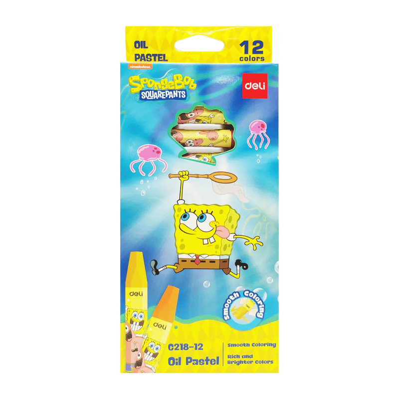 DELİDELİ SÜNGER BOB PASTEL BOYA 12'Lİ EC218-1251015055