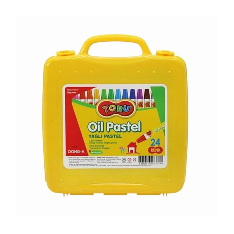 Dong-A 262124 Yağlı Pastel Boya 24 Renk Plastik Çantalı