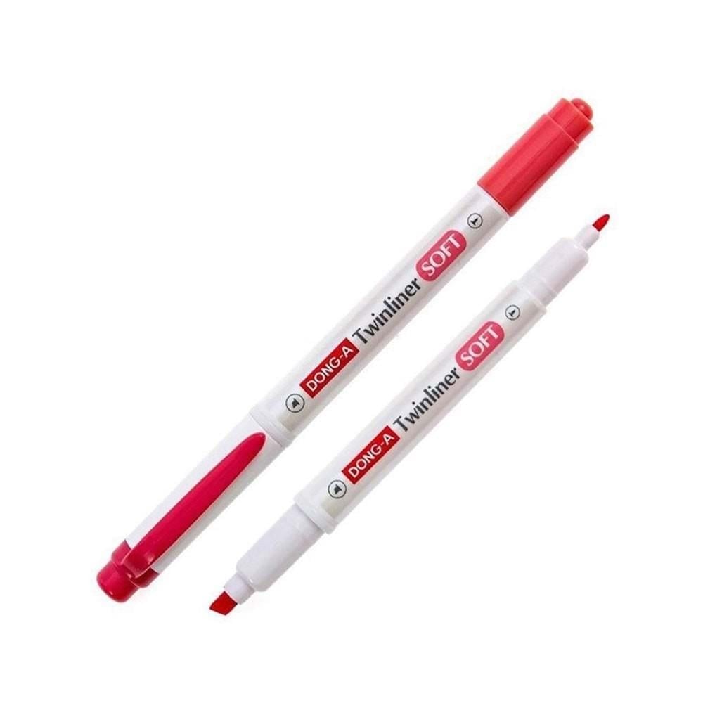 Dong-A Twinliner Soft Çift Uçlu Fosforlu Kalem