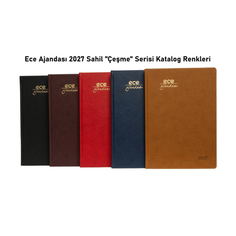 ECEECE AJANDA 19,5X28 ÇEŞME HAFTALIK ÇİZGİLİ LACİVERTY00188315-3
