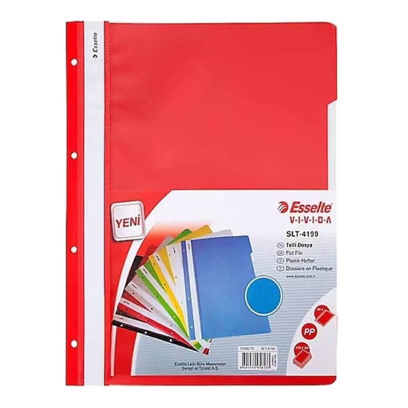 Esselte SLT-4199 Telli Dosya 50'li Kırmızı
