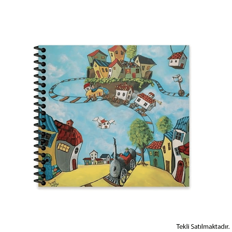 KESKİNCOLOREzo Sunal 16*15 50 Yp. Düz Sert Kapak Spiralli Defter510001-30