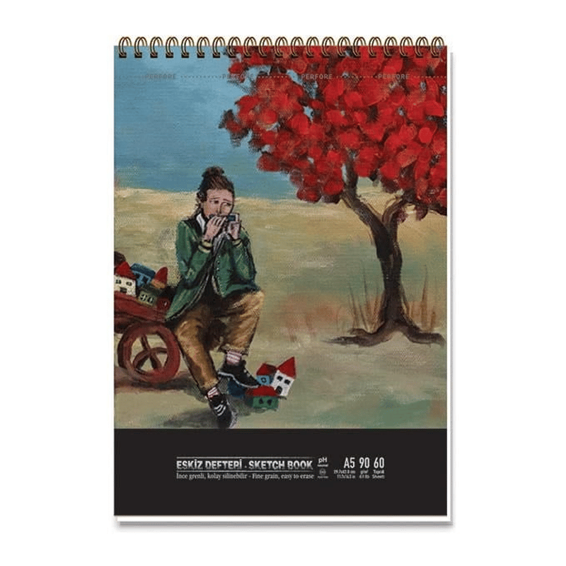 KESKİNCOLOREzo Sunal A5 60 Yp. Sert Kapak Spiralli Eskiz Defter510002-30
