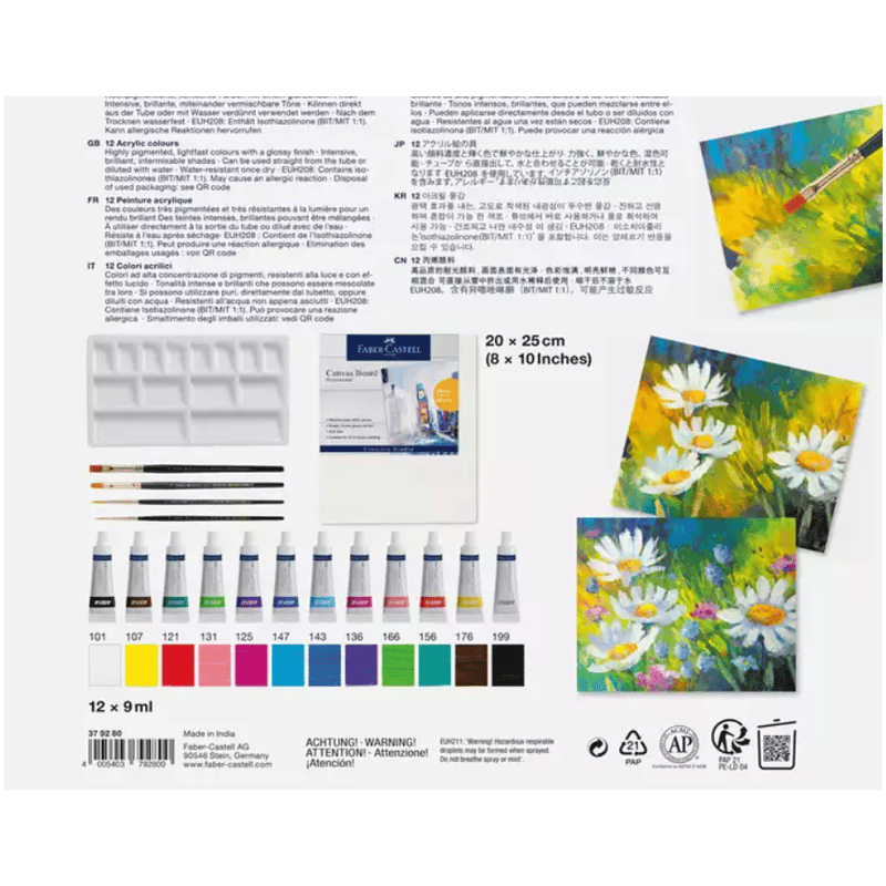 FABER-CASTELLF.CASTELL AKRILIK BOYA BOYAMA SETİ4005403792800