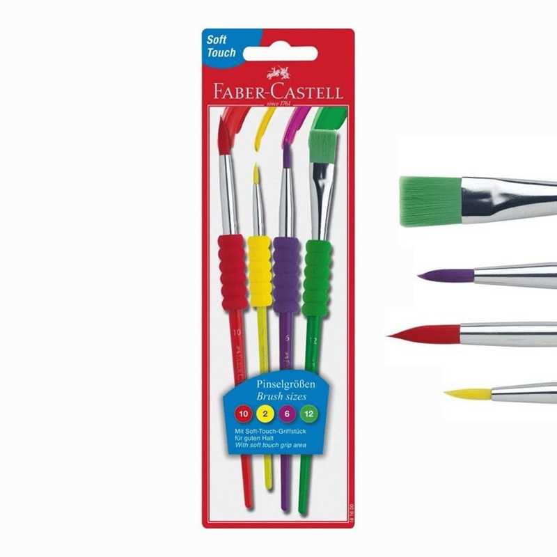 FABER-CASTELLFABER-CASTELL 181620 Soft Touch Fırça Seti 4lü 481600294563