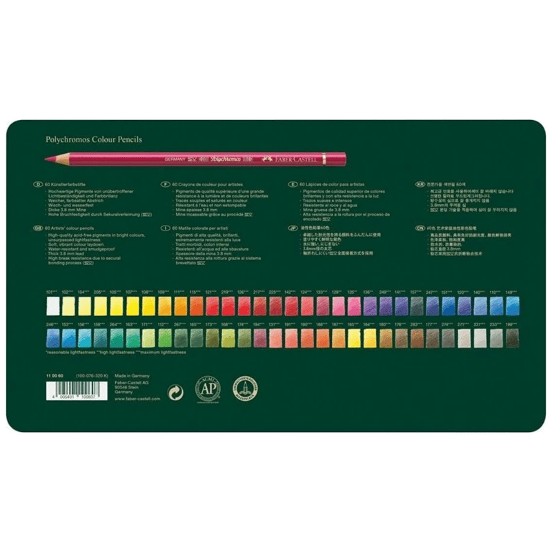 FABER-CASTELLFABER-CASTELL 60 Renk Polychromos Kuru Boya Yeşil Seri286597