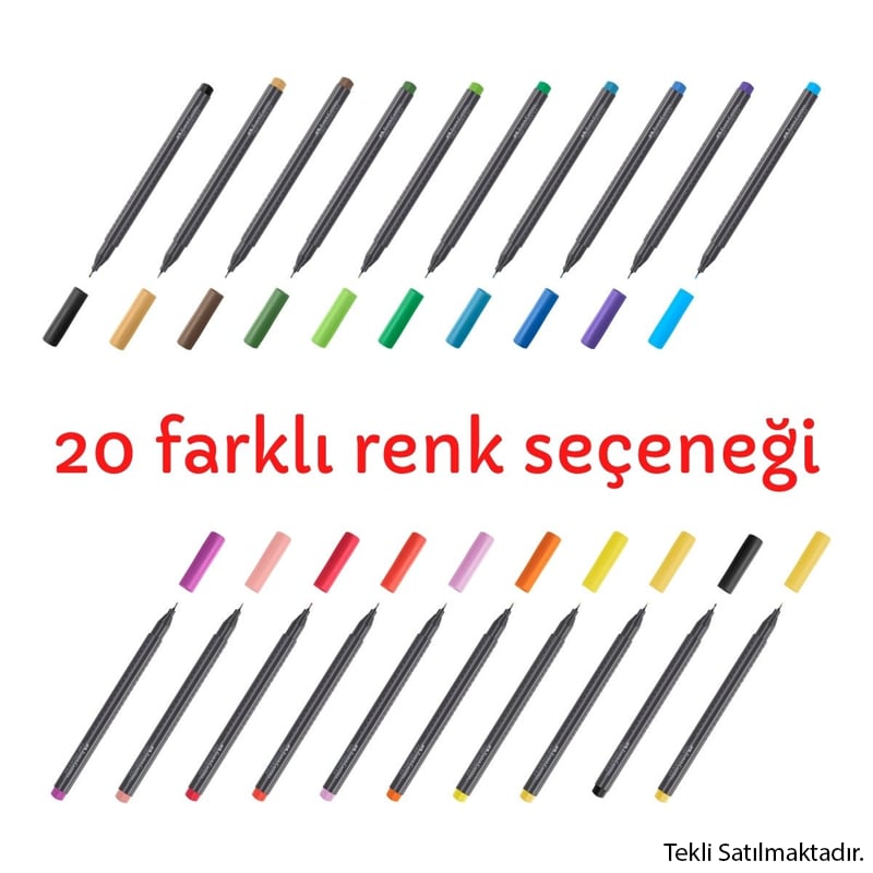 MarkasızFaber Castell Grip Finepen 1516 0.4 mm Koyu Mavi85746-006