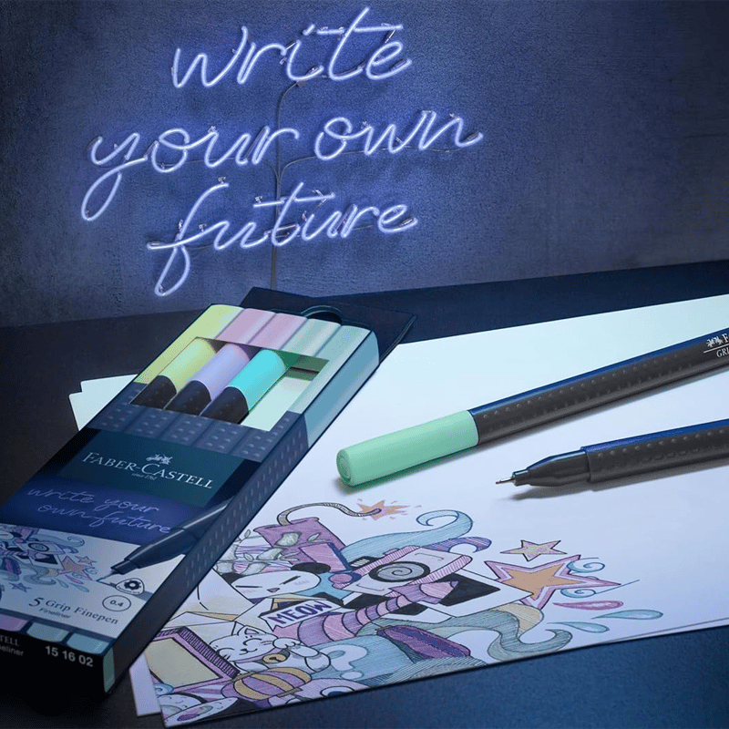 FABER-CASTELLFABER-CASTELL GRİP FİNEPEN 5 Lİ KUTU KARIŞIK RENK4005401516026