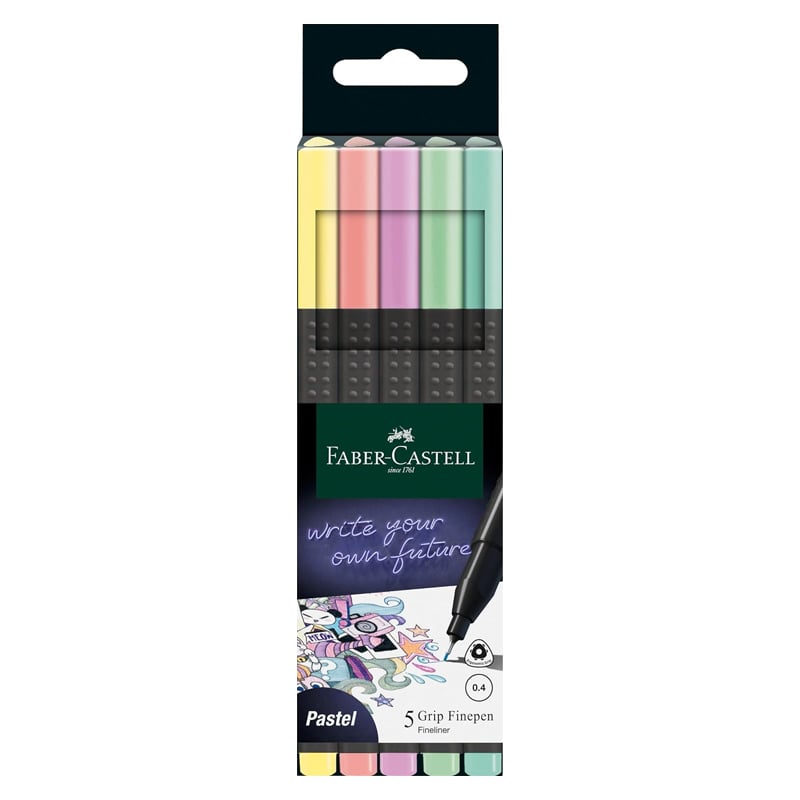 FABER-CASTELLFABER-CASTELL GRİP FİNEPEN 5 Lİ KUTU KARIŞIK RENK4005401516026