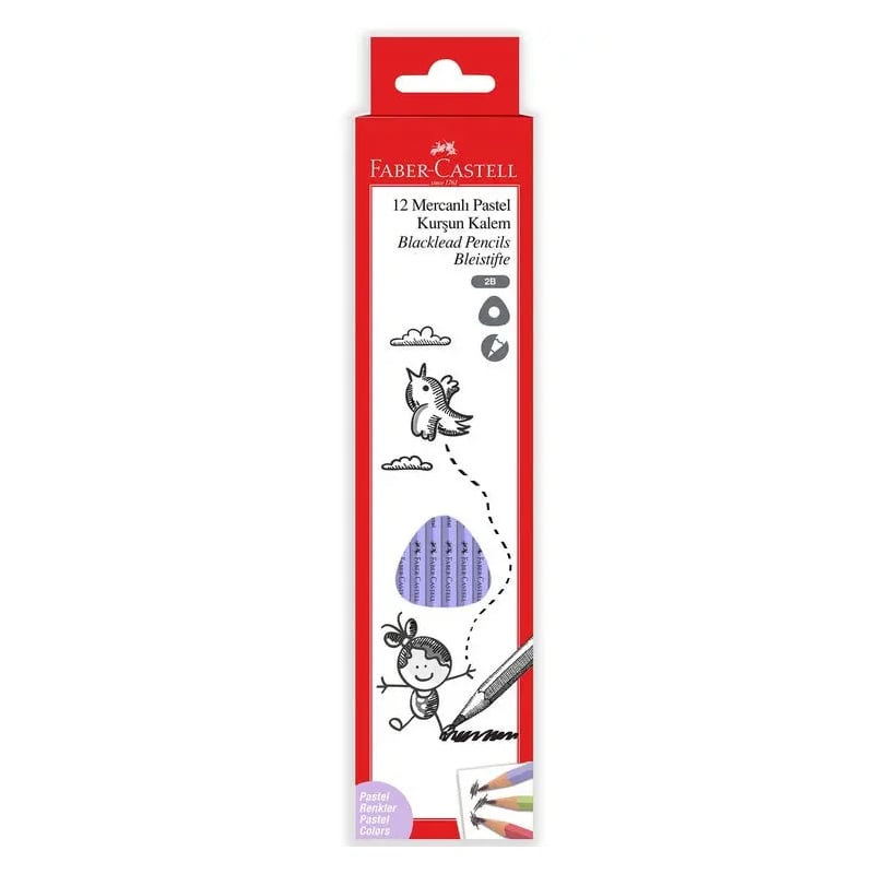FABER-CASTELLFABER CASTELL MERCANLI PASTEL 12'Lİ KURŞUN KALEM8681241188706