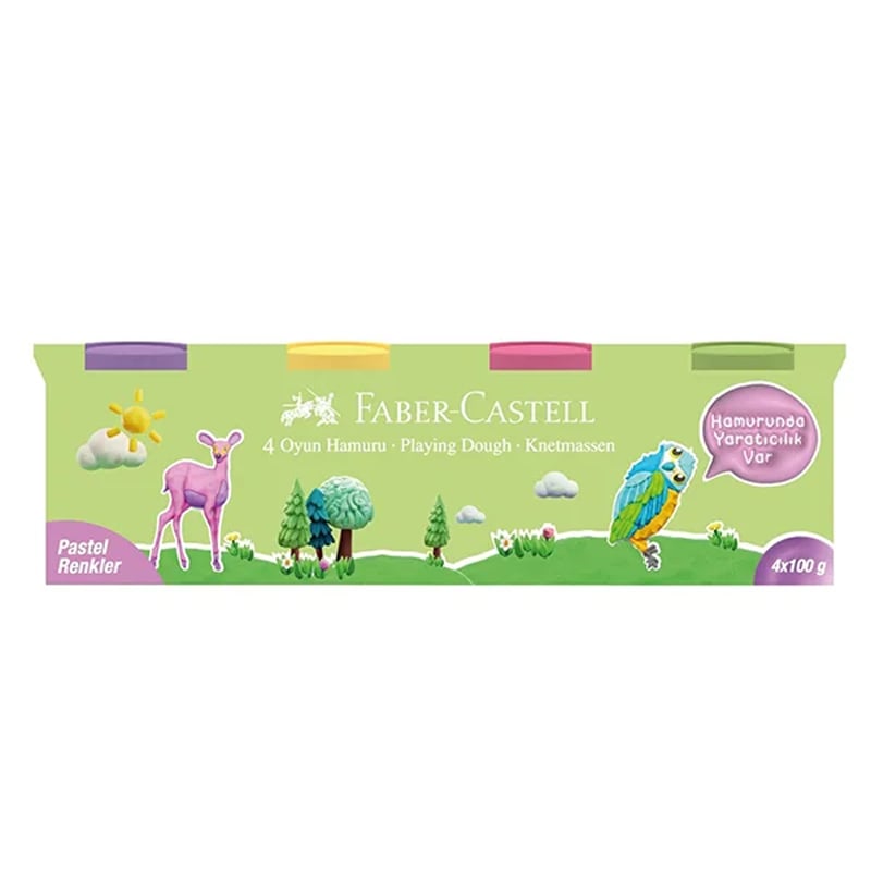 FABER-CASTELLFaber-Castell Oyun Hamuru , 4x100, Pastel Renkler8681241463148 