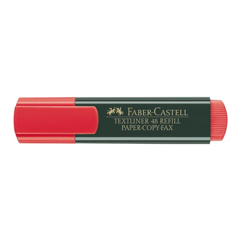FABER-CASTELLFABER-CASTELL TEXTLİNER 48 FOSFORLU KIRMIZI KALEM 154821256-005