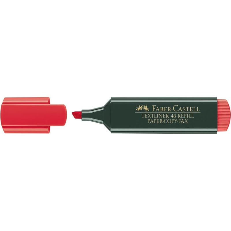 FABER-CASTELLFABER-CASTELL TEXTLİNER 48 FOSFORLU KIRMIZI KALEM 154821256-005