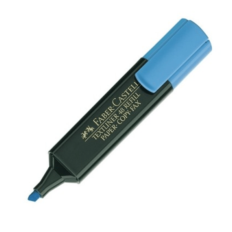 FABER-CASTELLFABER-CASTELL TEXTLİNER 48 FOSFORLU MAVİ KALEM 154851256-002