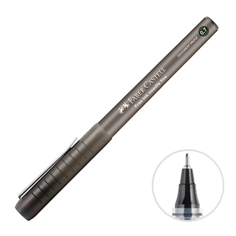 FABER-CASTELLFABER FREE INK NEEDLE 07 ROLLER KALEM SİYAH4005403482992