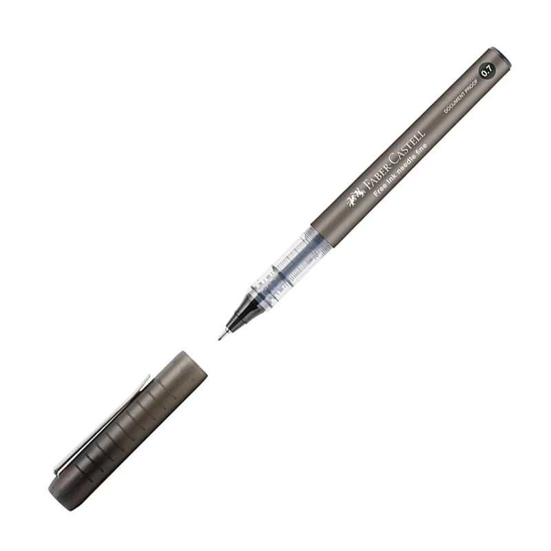 FABER-CASTELLFABER FREE INK NEEDLE 07 ROLLER KALEM SİYAH4005403482992