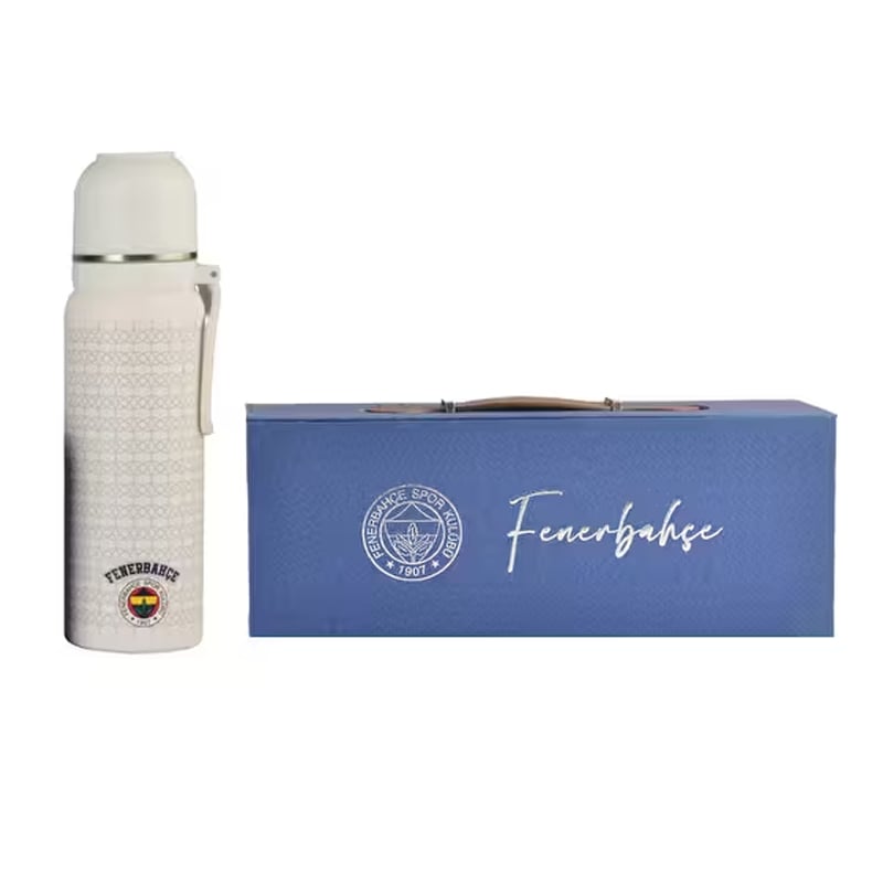 FENERBAHÇE SKFENERBAHÇE   ÇELİK TERMOS BARDAKLI KAPAK BEYAZ 650 ML8698684326107