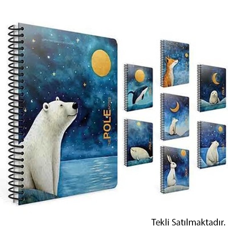 GIPTAGIPTA POLE NOTES SP.PP KAPAK DEFTER A4 100 ÇİZGİLİ8697236163511