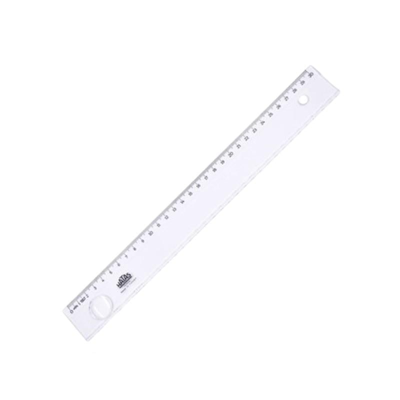 Hatas 30 cm Mercekli Geniş Büro Cetvel Plastik