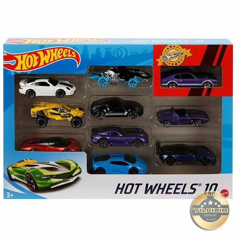 Hot Wheels ミニカー 10台セット4箱 Hot Wheels 10'lu Araba - Karışık Uygun Fiyatlı, Kaliteli Kırtasiye
