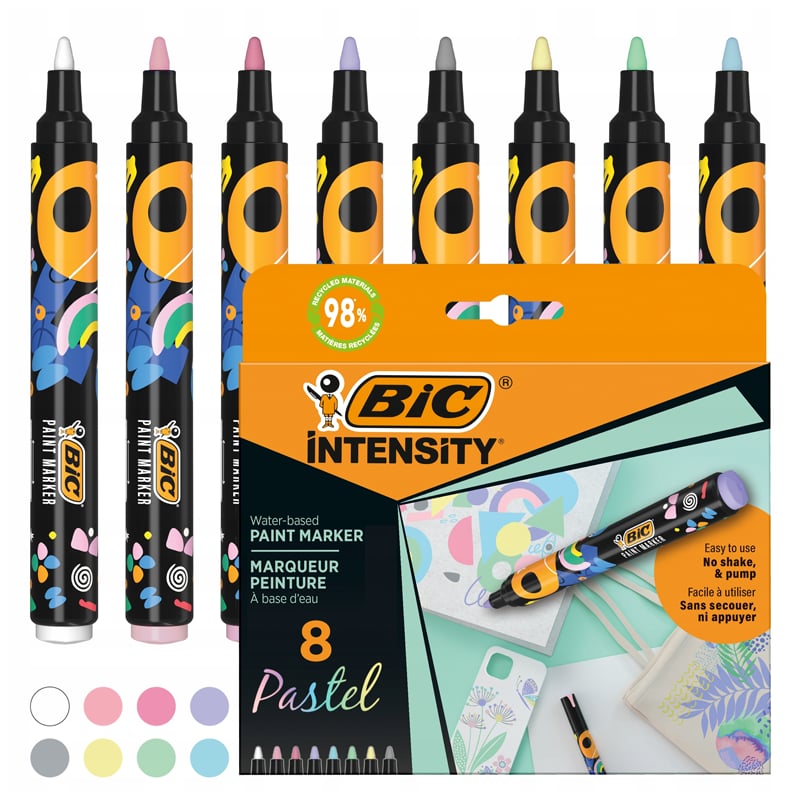 BİCINTENSITY PAINT MARKER 8'Lİ PASTEL3086123775626