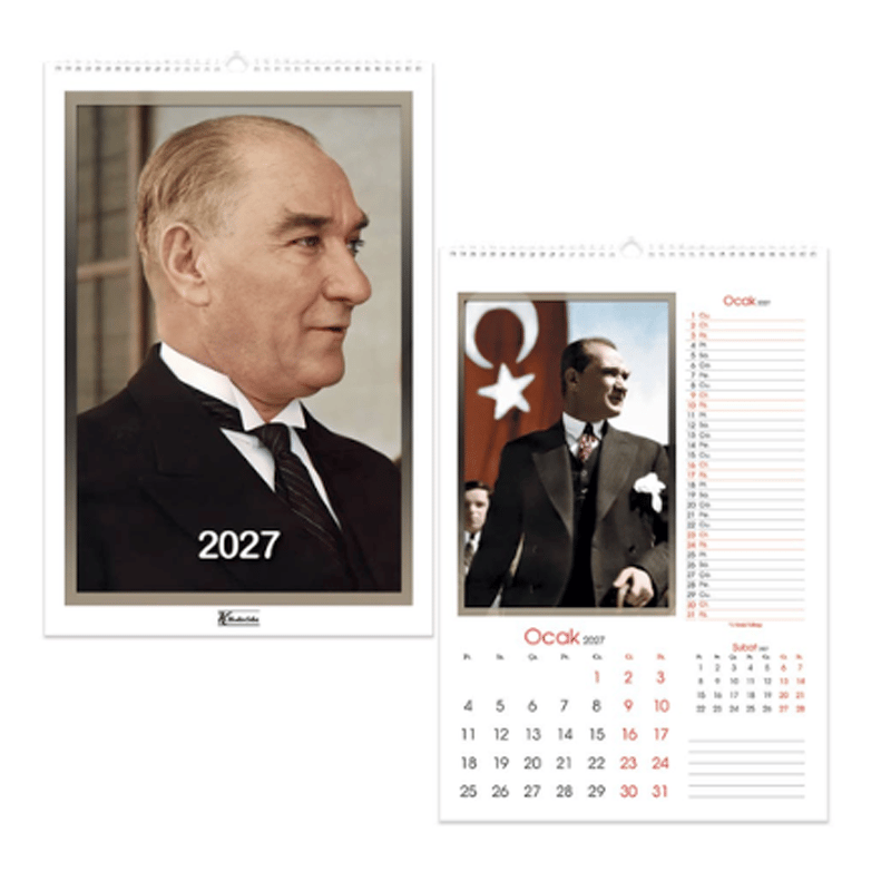 KESKİNCOLORKeskin 2027-31*43 12 Yp.Spr.Duvar Takvimi-Atatürk600255-99