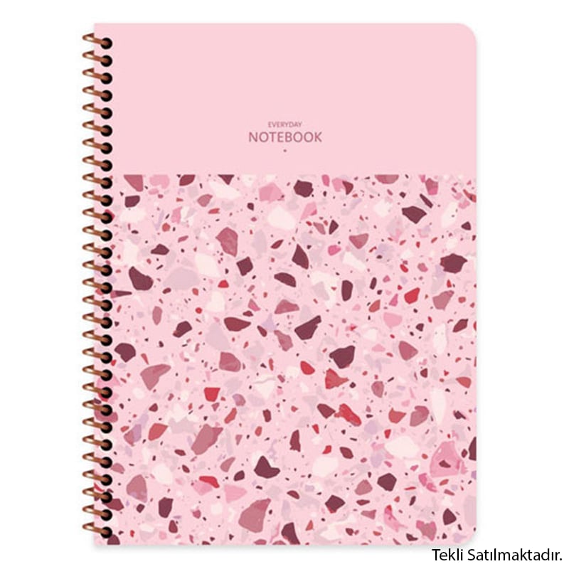 KESKİNCOLORKeskin A4 80 Yp.Kar. PP Kp.Spiralli Terazzo Defter 320922-99Y00048801