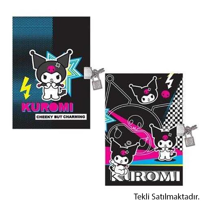 KESKİNCOLORKESKİN KUROMI 14*20 80 YP.KİLİTLİ HATIRA DEFTERİ8693043184381
