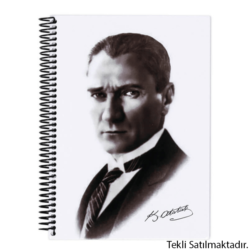 MarkasızKESKİN TELLİ 80YP ATATÜRK DEFTER SPİRALLİ8693043169326