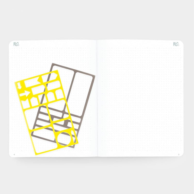 KUNNUİKunnui Thin Flexible Journal Notebooks 15x21 cm 64 Pages Noktalı 140 Gr Siyah8435449351918