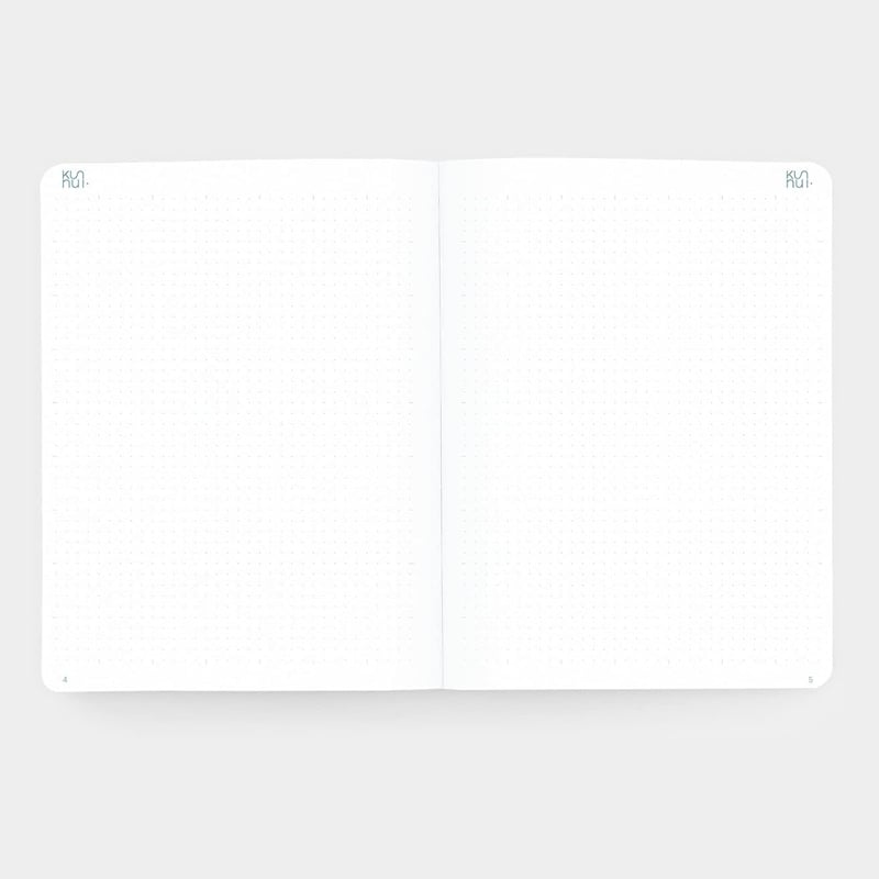 KUNNUİKunnui Thin Flexible Journal Notebooks 12x16 cm 64 Pages Noktalı 140 Gr Grey8435449351987