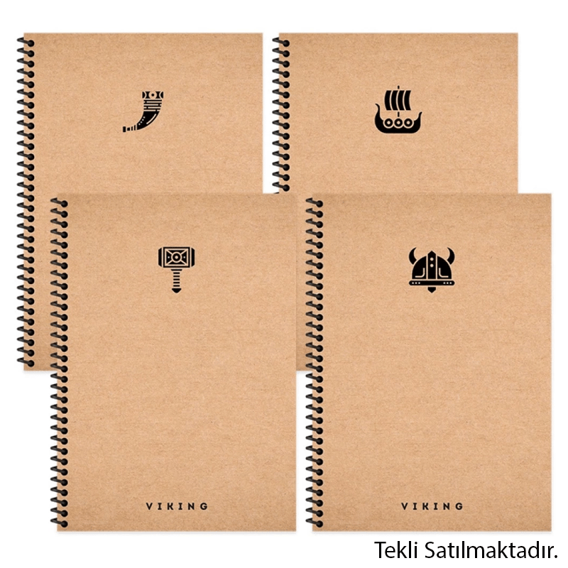 KESKİNCOLORLA PLUME VİKİNG 17X24 100 YAPRAK KARELİ SPİRALLİ SERT KAPAK DEFTER KESKİN 4179568693043163010