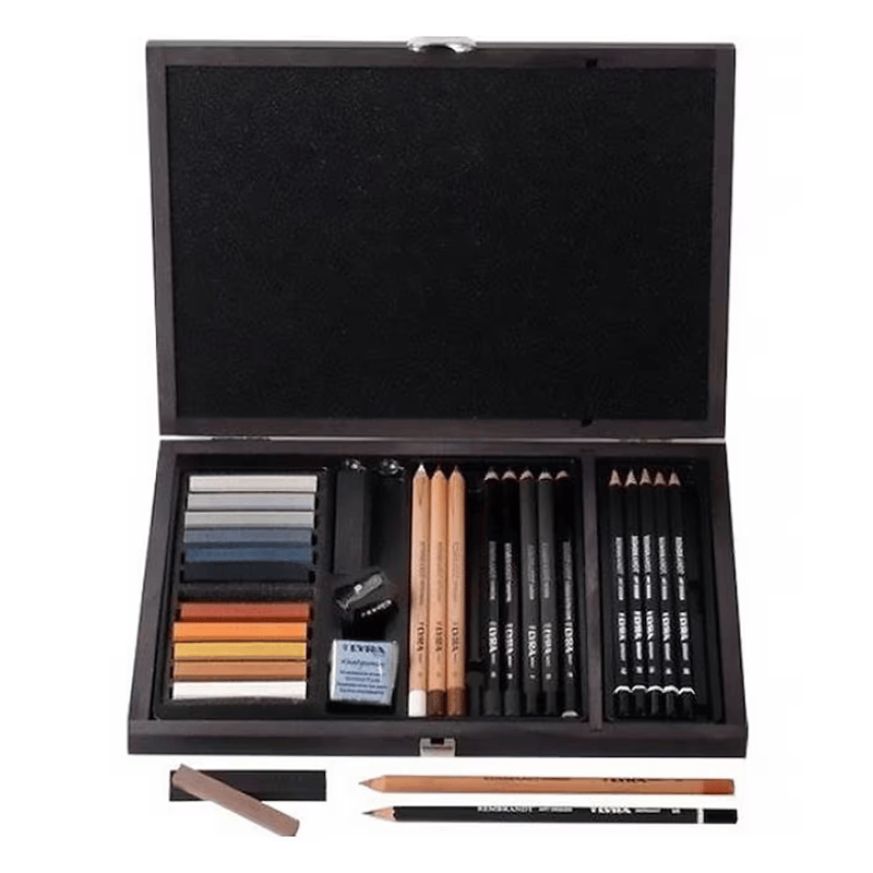LYRALyra Drawing Çizim Seti 31 Parça Ahşap KutuluFİLA L2054002