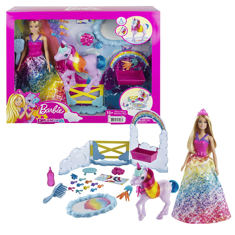 MATTELMATTEL BARBIE DREAMTOPIA GTG01 BEBEK VE TEK BOYNUZLU AT-6Y00049664