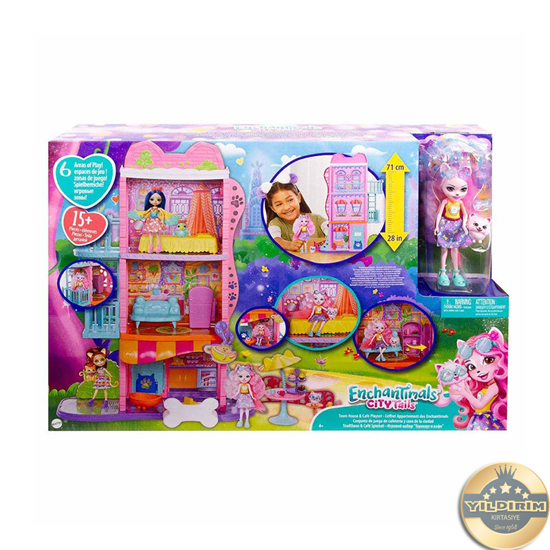 Mattel Mattel Enchantimals HHC18 Şehir ve Kafe Oyun Seti194735063161