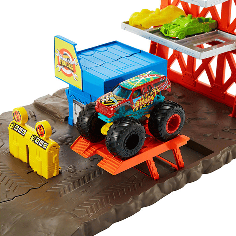 MATTELMATTEL HOT WHEELS MONSTER TRUCKS HDB12 PATLAMA ISTAS.OYUN SET194735036066