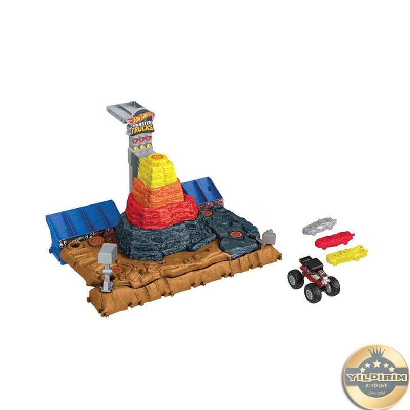 Mattel Mattel Hot Wheels Monster Trucks HNB96 Muhteşem Çarpışma Arena194735136612