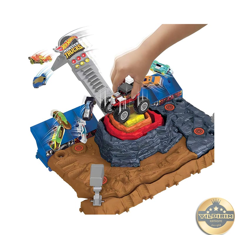 Mattel Mattel Hot Wheels Monster Trucks HNB96 Muhteşem Çarpışma Arena194735136612