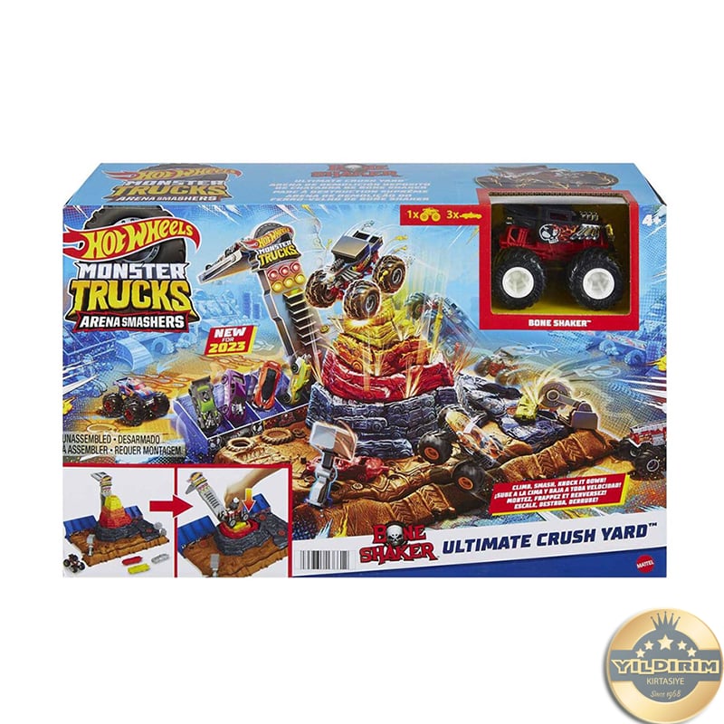 Mattel Mattel Hot Wheels Monster Trucks HNB96 Muhteşem Çarpışma Arena194735136612