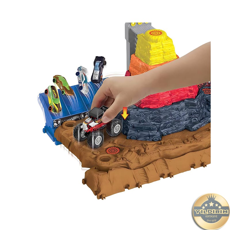 Mattel Mattel Hot Wheels Monster Trucks HNB96 Muhteşem Çarpışma Arena194735136612